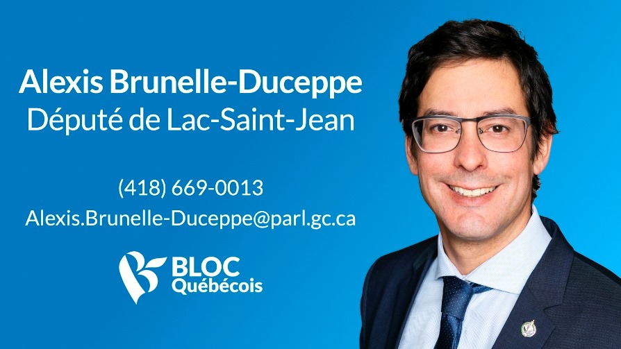 Député de Lac-Saint-Jean, Alexis Brunelle-Duceppe