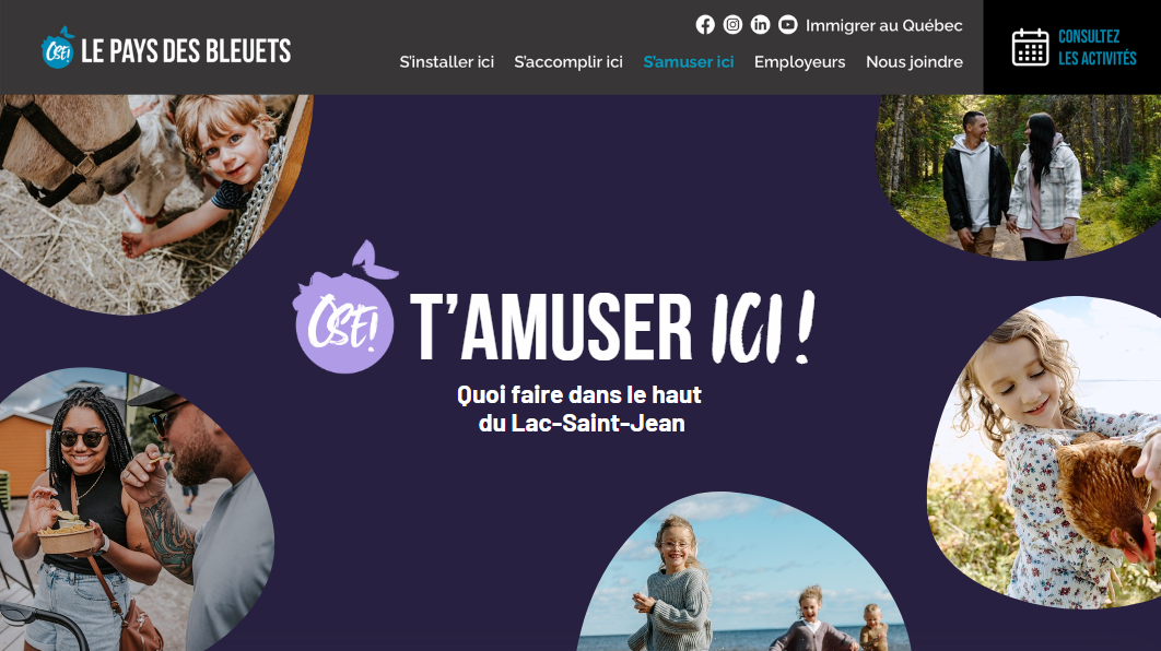 Revue de presse : Ose t'amuser ici, l'ensemble des activités du milieu en un endroit - La Démarche